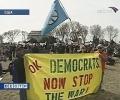 В Голливуде сотни человек вышли на митинг против войны в Ираке