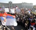 В Косово сербскую демонстрацию разогнали слезоточивым газом.