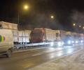 На федеральной трассе «Дон» из-за снегопада образовалась десятикилометровая пробка