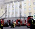 В здании Министерства обороны РФ возник сильный пожар