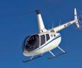 В Подмосковье вертолет Robinson-66 совершил жесткую посадку