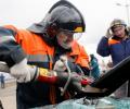 В результате ДТП с участием рейсового автобуса в Москве пострадали четыре человека
