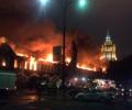 ЧП на западе Москвы: сгорело здание пивзавода