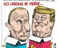 Скандальный сатирический журнал Charlie Hebdo разместил на обложке новогоднего выпуска Трампа и Путина