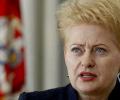 Даля Грибаускайте открыто назвала Россию «угроза для всей Европы»