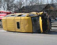 На МКАД перевернулась пассажирская «Газель», есть пострадавшие