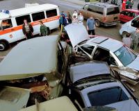 Массовая авария на юго-западе Москвы: два человека погибли при столкновении 5 автомобилей