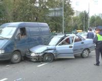 Массовая авария в Уфе: мертвый водитель ВАЗ-2110 протаранил пять автомобилей