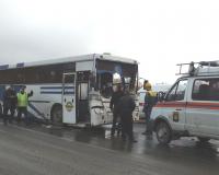 В Москве столкнулись три автобуса: пять человек получили ранения