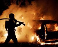 В поезде под Москвой сгорели 14 элитных иномарок