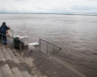 Воды Амура стремительно отступают от Хабаровска