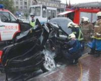 Массовая авария в центре Москвы: при столкновении четырех автомобилей погиб человек