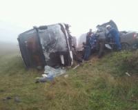 В Волгоградской области в тумане столкнулись «Лада» и рейсовый автобус, два человека погибли