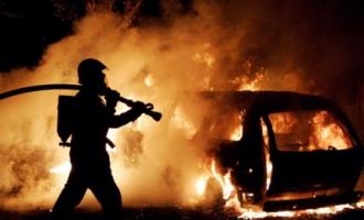 В поезде под Москвой сгорели 14 элитных иномарок