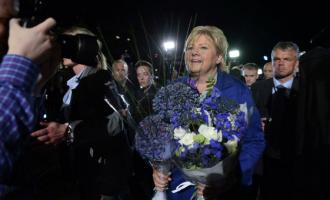 Эрна Солберг, лидер правоцентриской коалиции, станет премьер-министром Норвегии