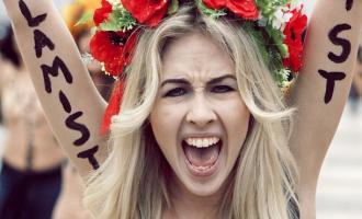 Femen устроили «кровавую» акцию против запрета абортов в Испании