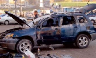 Автомобиль с трупом внутри взровался на глазах у полицейских в Ставрополе