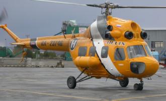 В Омской области при взлете вертолет «Ми-2» зацепил высотку и рухнул на землю
