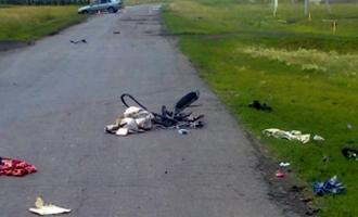 В Омской области иномарка сбила женщин с младенцем, водитель пытался скрыться