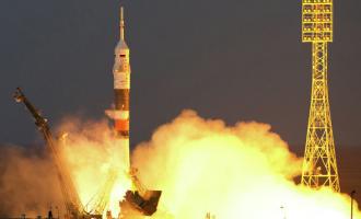 Три космонавта полетели с Байконура на МКС