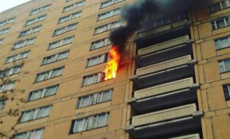 Девять студентов московского вуза попали в больницу после пожара в общежитии