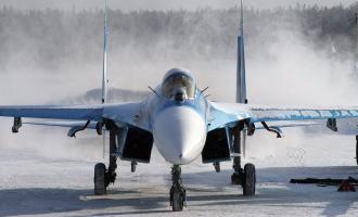 В Липецкой области вынужденно сел истребитель, летевший на авиашоу
