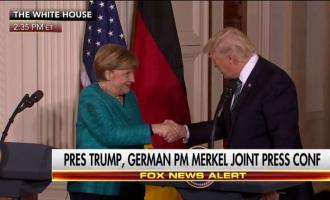 В Белом Доме состоялась двустороння встреча Трампа и Меркель