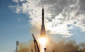 С Байконура стартовал корабль «Союз МС-05» с новым экипажем на борту