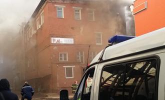 Пожар в Подольске: горело одноэтажное здание
