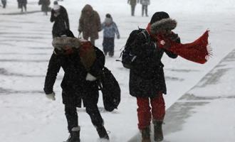 В Москве в воскресенье снегопад и метель