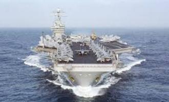 О том, что в Средиземное море вошел атомный американский авианосец