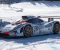 Уникальный суперкар от компании Porsche на ледовой трассе